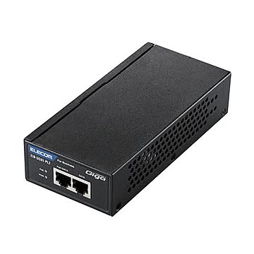 エレコムIEEE802.3af/at対応 PoEインジェクター EIB-UG01-PL2 1台