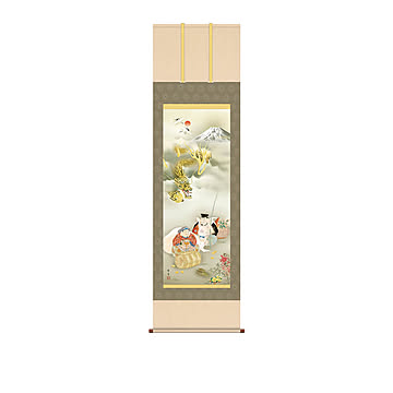 福神厄除吉祥龍 掛軸 m13208