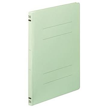 （まとめ） TANOSEE フラットファイルE A4タテ 150枚収容 背幅18mm グリーン 1パック（10冊） 【×15セット】