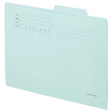 （まとめ） TANOSEE 個別フォルダー A4 ブルー 1パック（10冊） 【×15セット】
