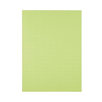 （まとめ） TANOSEE 模造紙（プルタイプ） 本体 788×1085mm 50mm方眼 ウグイス 1ケース（20枚） 【×5セット】