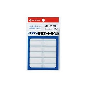 （まとめ）ニチバン マイタックラミネートラベル ML-207R 赤枠【×20セット】