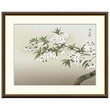 額絵 夜桜 速水御舟 61x49.5cm 三幸