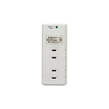 （まとめ）朝日電器 耐雷集中SW6個口タップ A-S600SW（W）【×3セット】