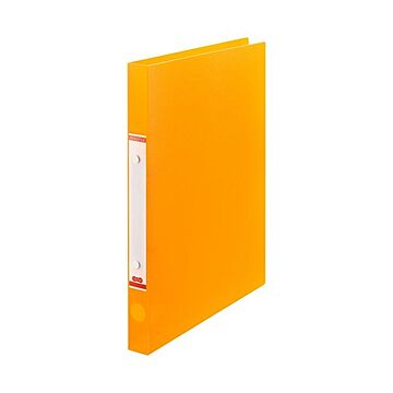 （まとめ）TANOSEEOリングファイル(半透明表紙) A4タテ リング内径20mm オレンジ 1セット(10冊) 【×3セット】