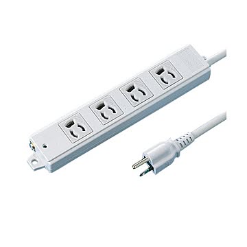 まとめサンワサプライ 工事物件タップ 抜け止めマグネット付 3P・4個口 1.0m TAP-KE4-1 1個×2セット