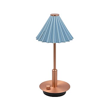 ORIGAMI LAMPポータブル コッパー マットブルー  テーブルランプ おしゃれ 充電式 LED 北欧 コッパー レトロ テーブルライト かわいい 卓上ラ