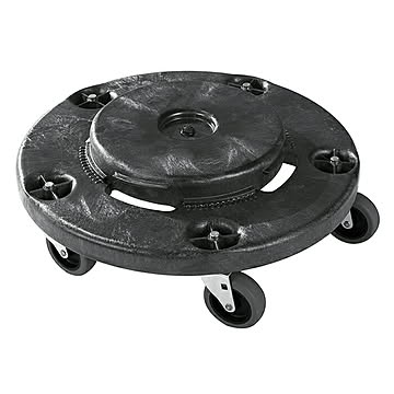 ラウンドブルートユーティリティコンテナ用 サイレントドーリー RM1867534BK φ464×H125mm ラバーメイド