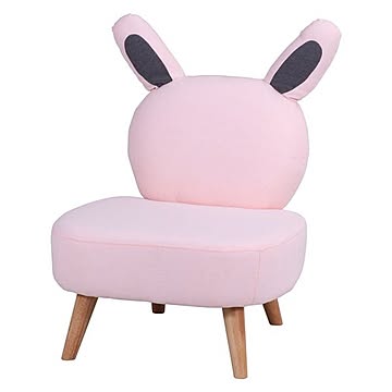 ウサギ型 ソファー 1P 幅63×奥行68×高さ75cm 脚付き 組立品 リビング ダイニング【代引不可】