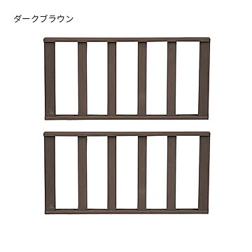 ストレートフェンス 2枚組 完成品 人工木ウッドデッキ エコフィール専用 PWDE-ST-2P 幅900x奥行50x高さ450mm 住まいスタイル