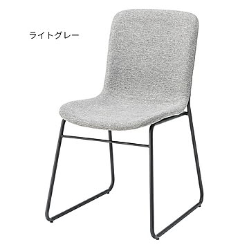 東谷 組立式チェア MYS-505 幅49x奥行57x高さ84cm ライトグレー 2脚入