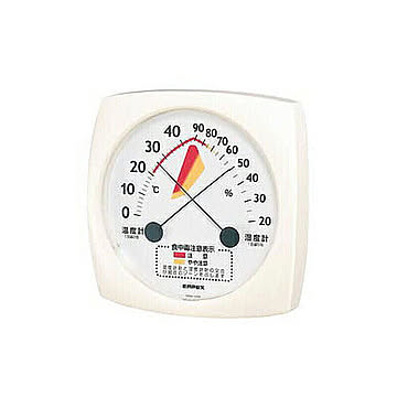 EMPEX 生活管理 温度・湿度計 食中毒注意計 TM-2511 ホワイト 管理No. 4961386251102