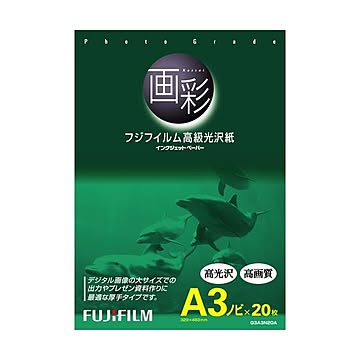 まとめ 富士フィルム FUJI 画彩 高級光沢紙 A3ノビ G3A3N20A 1冊20枚  ×5セット