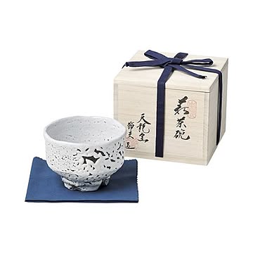 原節夫作 白萩楽形茶碗