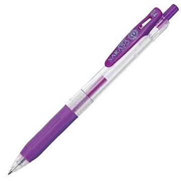 （まとめ） ゼブラ ゲルインクボールペン サラサクリップ 0.4mm 紫 JJS15-PU 1本 【×60セット】