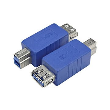 変換名人 変換プラグ USB3.0 A(メス)-B(オス) USB3AB-BA