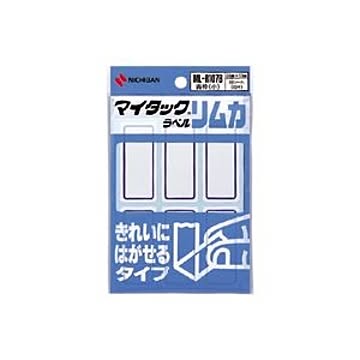 （まとめ） ニチバン マイタック(R) ラベル リムカ(R) 枠付きラベル（きれいにはがせるタイプ） ML-R107B 青枠 1P入 【×10セット】