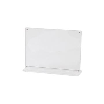 （まとめ）スマイル アクリルT型マグネットサインホルダーA6横【×10セット】