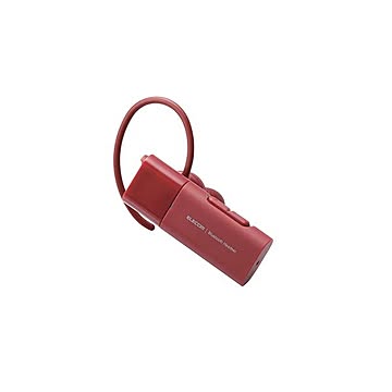 （まとめ） エレコム Bluetoothヘッドセット/HSC10MP/Type-C端子/レッド LBT-HSC10MPRD 【×2セット】