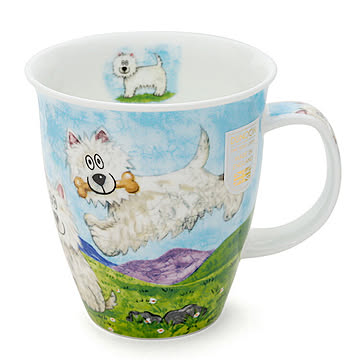 ダヌーン マグ NEVIS 高原で一休み ウェスティ HIGHLAND ANIMALS WESTIE Dunoon Mug