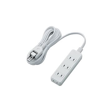 【5個セット】 エレコム シャッタータップ/4個口/3m/ホワイト T-ST02N-2430WHX5