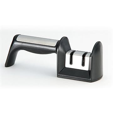 シャープナー/砥石 ダイヤモンド＆セラミック式 幅18cm シリコンゴム製滑り止め付き 『景虎』 〔キッチン 台所〕