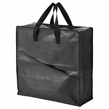 tower タワー (山崎実業) ポリエチレンシート ポケット付きおもちゃ収納バッグ Storage Bag With Pocket アウトドア 防水 屋外収納 衣類ケース すき間 クローゼット