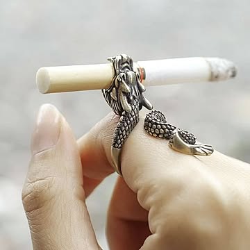 リング タバコ 咥える ドラゴン ゴールド 指輪 龍 竜 シルバーアクセサリー ヒップホップ アクセサリー ジュエリー ジュエル jewel レゲエ クラブ