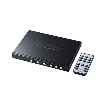 サンワサプライ 4入力1出力HDMI画面分割切替器(4K対応) SW-UHD41MTV