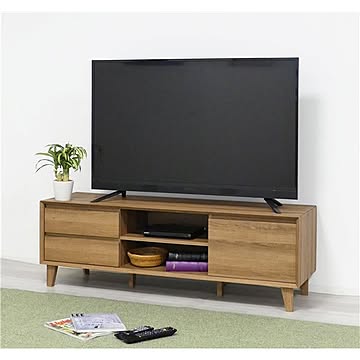 カイル テレビ台 140 W139.5×D39.5×H45.5cm ブラウン 組立品