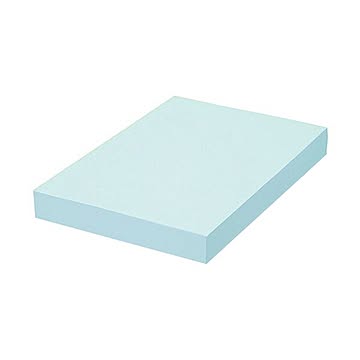 (まとめ) TANOSEE αエコカラーペーパーIIアクアブルー B4 1冊(500枚) 【×10セット】