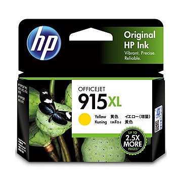 （まとめ）HP HP915XL インクカートリッジ イエロー 3YM21AA 1個【×5セット】