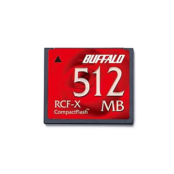 （まとめ） バッファロー コンパクトフラッシュ 512MB RCF-X512MY 1枚 【×2セット】