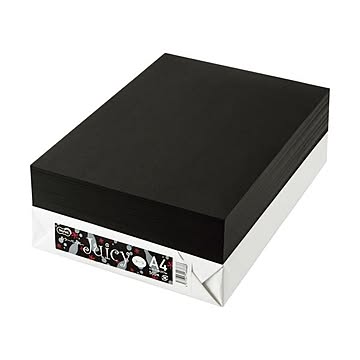 (まとめ) TANOSEE カラーペーパーJuicy A4 コーラ 1冊(500枚)  【×5セット】