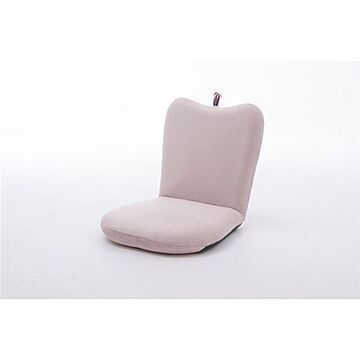 アップル 1人掛け座椅子 ピンク 幅41cm リクライニング スチールパイプ 日本製