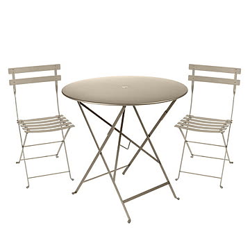 ビストロ ラウンドテーブル77Hとチェア2脚セット (10色) ｜Fermob/bistro