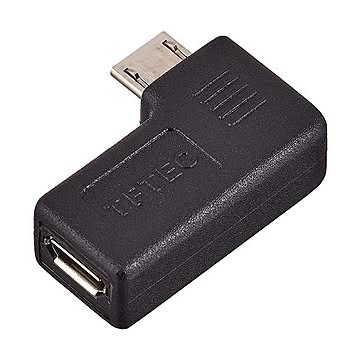 (まとめ)変換名人 変換プラグ microUSB→microUSB左L型(フル結線) USBMC-LLF×20セット