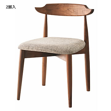 チェア 同色2脚入 DC-114W 幅510x奥行470x高さ700mm 桜屋工業