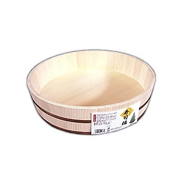 寿司桶/飯台 【1.5升 42cm】 大きいサイズ 日本製 〔手巻き寿司 ちらし寿司 盛り付け用 パーティ〕 【代引不可】