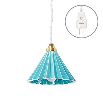 Gram Eight ターコイズ ペンダントライト 1灯 Dripper lamp ホワイトコード