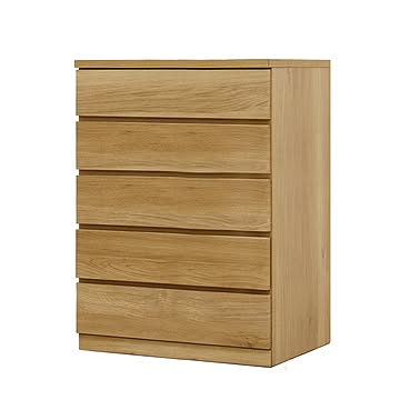 丸田木工 フィット 幅70 5段 奥行55 チェスト 完成品 日本製 大川家具