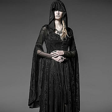 魔女　ドレス　大人女性用　ハロウィン　オズの魔法使い風　コスプレ 死神 ウィッチ  悪魔 ロングドレス コスチューム 衣装 仮装 仮装用 ハロウィーン 悪役 舞台