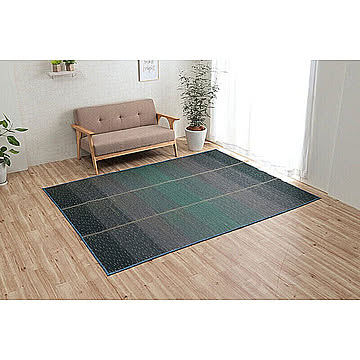イケヒコ・コーポレーション い草ラグ ＮＣＸクリア ブルー 190×300cm 8480300