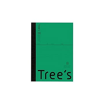 （まとめ）キョクトウ・アソシエイツ Trees A6 B罫 48枚 グリーン【×50セット】
