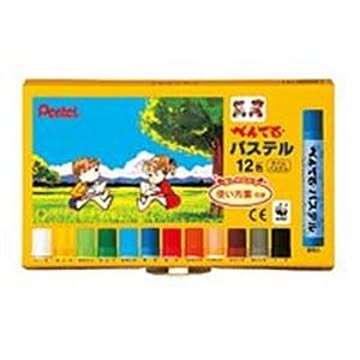 （まとめ）ぺんてる パステル GHSR-12 12色セット ×6セット