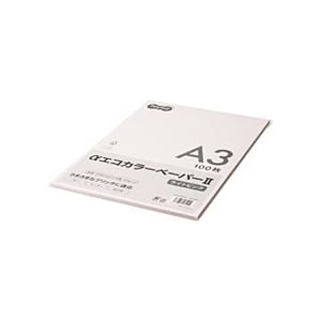 （まとめ） TANOSEE αエコカラーペーパーII A3 ライトピンク 少枚数パック 1冊（100枚） 【×5セット】