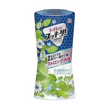 （まとめ）アース製薬 トイレのスッキーリ！スッキーリミント 400ml 1セット（3個）【×10セット】