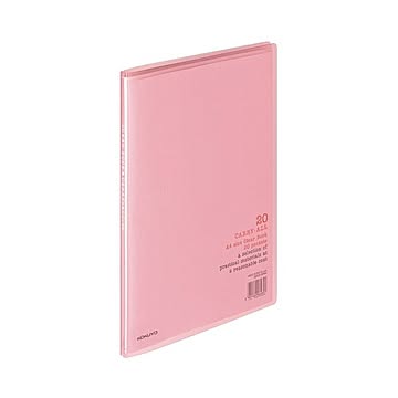 （まとめ）コクヨ クリヤーブック（キャリーオール）固定式 A4タテ 20ポケット 背幅11mm ピンク ラ-1P 1セット（10冊）【×2セット】