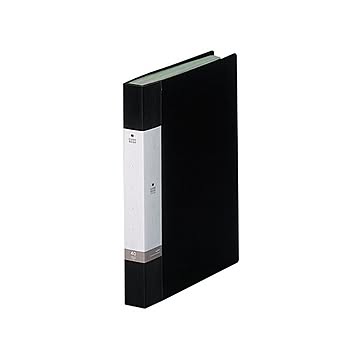 (まとめ) リヒトラブ リクエスト クリヤーブック(クリアブック) A4タテ 40ポケット 背幅32mm 黒 G3202-24 1冊 【×30セット】