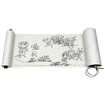 巻物 鳥獣戯画 甲巻 恵風 1563x33cm 三幸